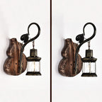 Epoch Wall Lamp Cucurbits/Candle Vintage, Wood/Metal, Bedroom