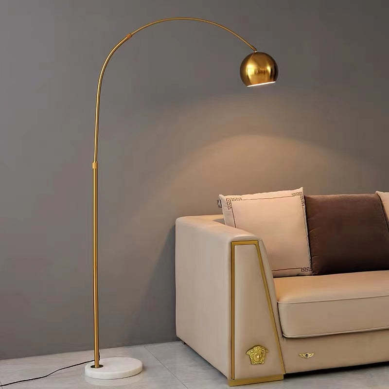 Mira Macaron Modern Fishing Arc Floor Lamp