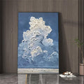 3D Cloud Landscape Textured Sky Wall Art