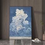 3D Cloud Landscape Textured Sky Wall Art