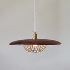 Arisha Modern Nordic Dome Pendant Light, Gold/Brown/Grey/Brown/Wood