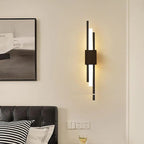 Dune Modern Bar Metal LED Wall Lamp, Black/Gold