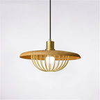 Arisha Modern Nordic Dome Pendant Light, Gold/Brown/Grey/Brown/Wood