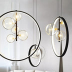 Arisha Nordic Glass Bubbles LED Modern Pendant Light for Dining Room