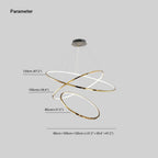 Arisha Minimalist Ring Metal Pendant Light, Gold, Living Room