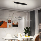 Arisha Minimalist Geometric Metal 3 Light Pendant Light, Dining Room
