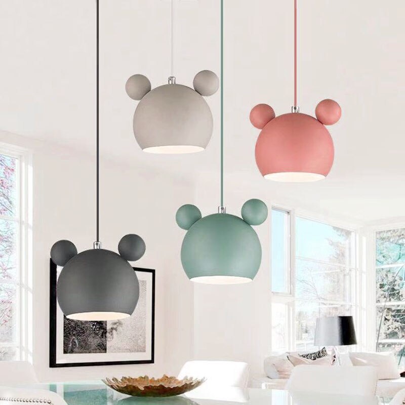 Valentina Mouse Head Pendant Light, 5 Colour