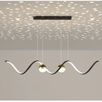 Arisha Nordic Globe Wavy Metal/ Pendant Light