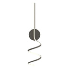 Arisha Modern LED Art Interior Wall Light Spiral, Black & White