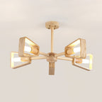 Hedra  Travertone  Geometric  Chandelier