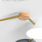 Arisha Modern LED Ceiling Light Log Living Room Bedroom White Grey