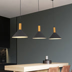 Arisha Modern Minimalist Conic Industrial Cluster Pendant Light, Blue, Metal