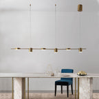 Arisha Minimalist Multi Metal Pendant Light, Black/Gold