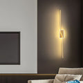 Arisha Luxury Curved Linear Metal Wall Lamp, Gold