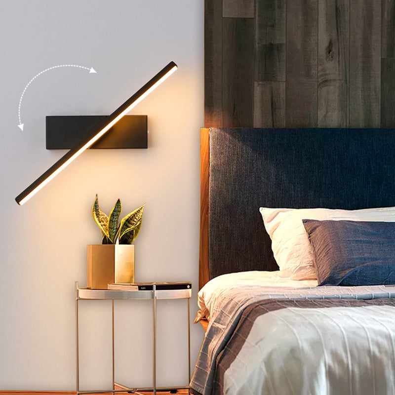 Struve Rotatable Wall Lamp for Bedroom, Black/White
