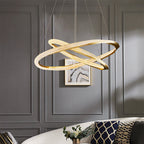 Kristy Pendant Light, Aluminium & Arcylic, 1/2 Rings, 2 Color