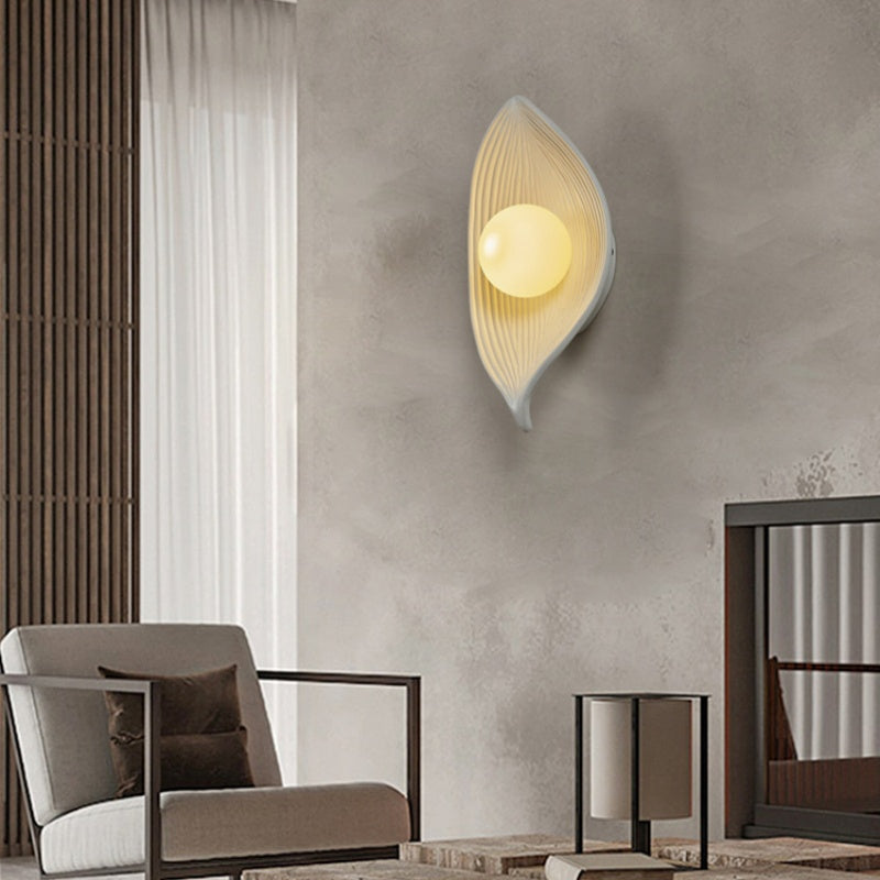 Aria Modern LED Wall Lamp Black/White/Wood Living Room