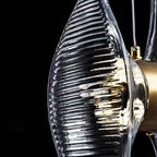 Kristy Luxury Capiz Shell Pendant Light, Glass/Metal, Bedside/Dining Room