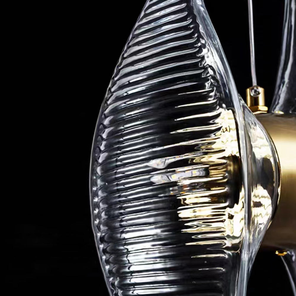Kristy Luxury Capiz Shell Pendant Light, Glass/Metal, Bedside/Dining Room