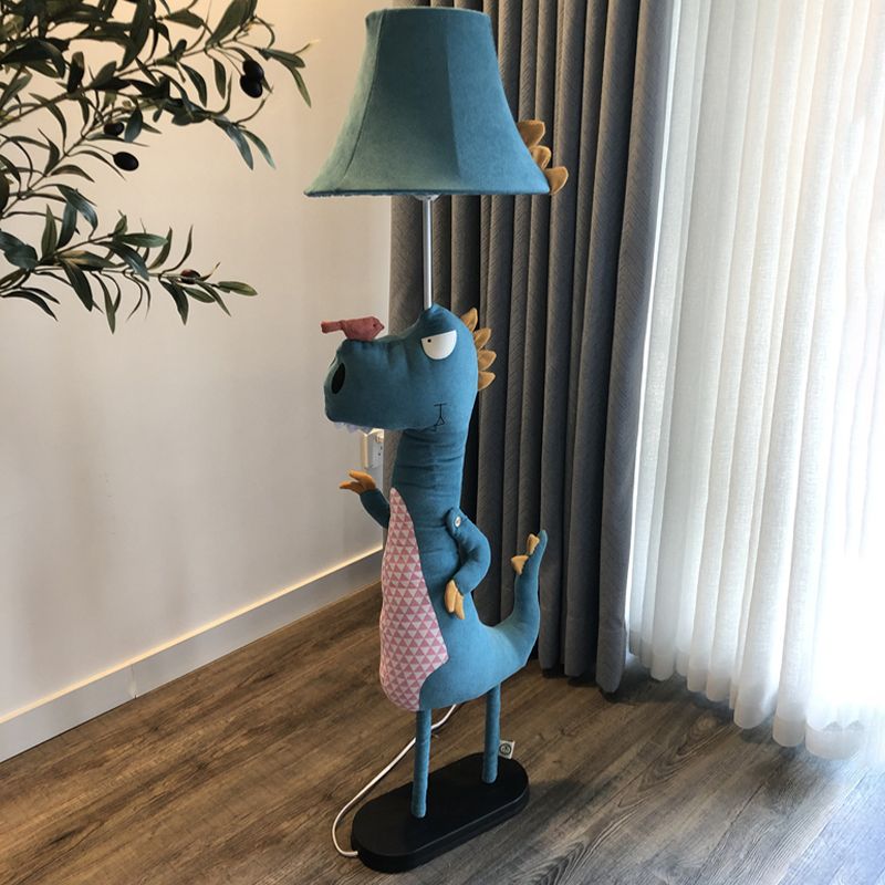 Minori Modern Dinosaur Metal/Fabric Floor Lamp