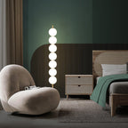 Mira Modern Candy /etal Floor Lamp, Brass
