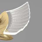 Arisha Art Deco Swan /Metal Wall Lamp, Gold/Rose Gold