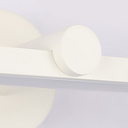 Arisha Minimalist Linear Mirror Front Wall Lamp, White