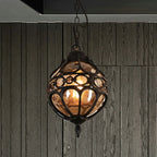 Silva Loft Sphere Vintage Farmhouse Rustic Pendant Light Black/Bronze Dining Room