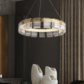 Arisha Modern Ring Pendant Light, White/Gold