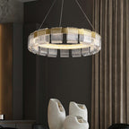 Arisha Modern Ring Pendant Light, White/Gold