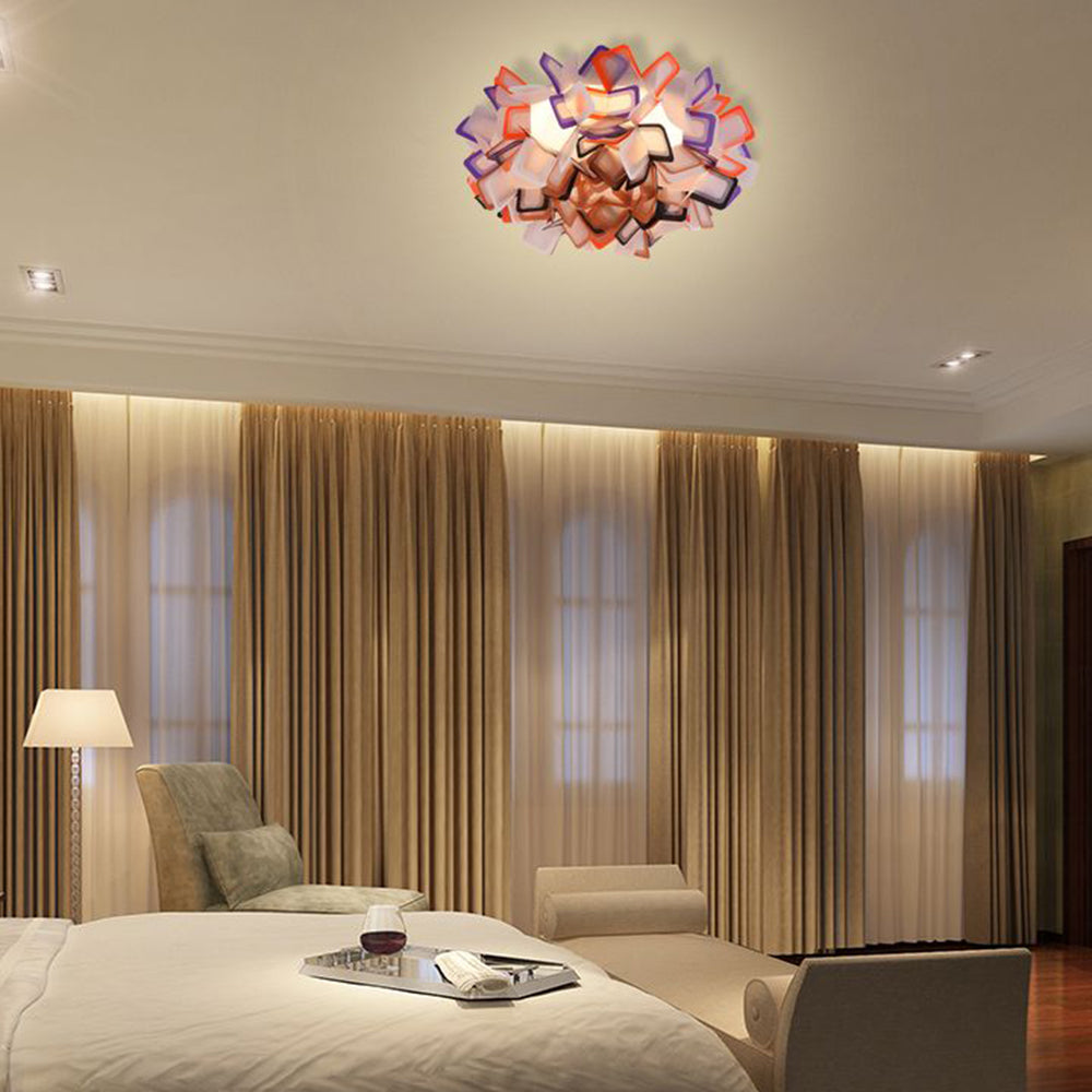 Valentina Art Deco Flower  Flush Mount Ceiling Light 7 Colours