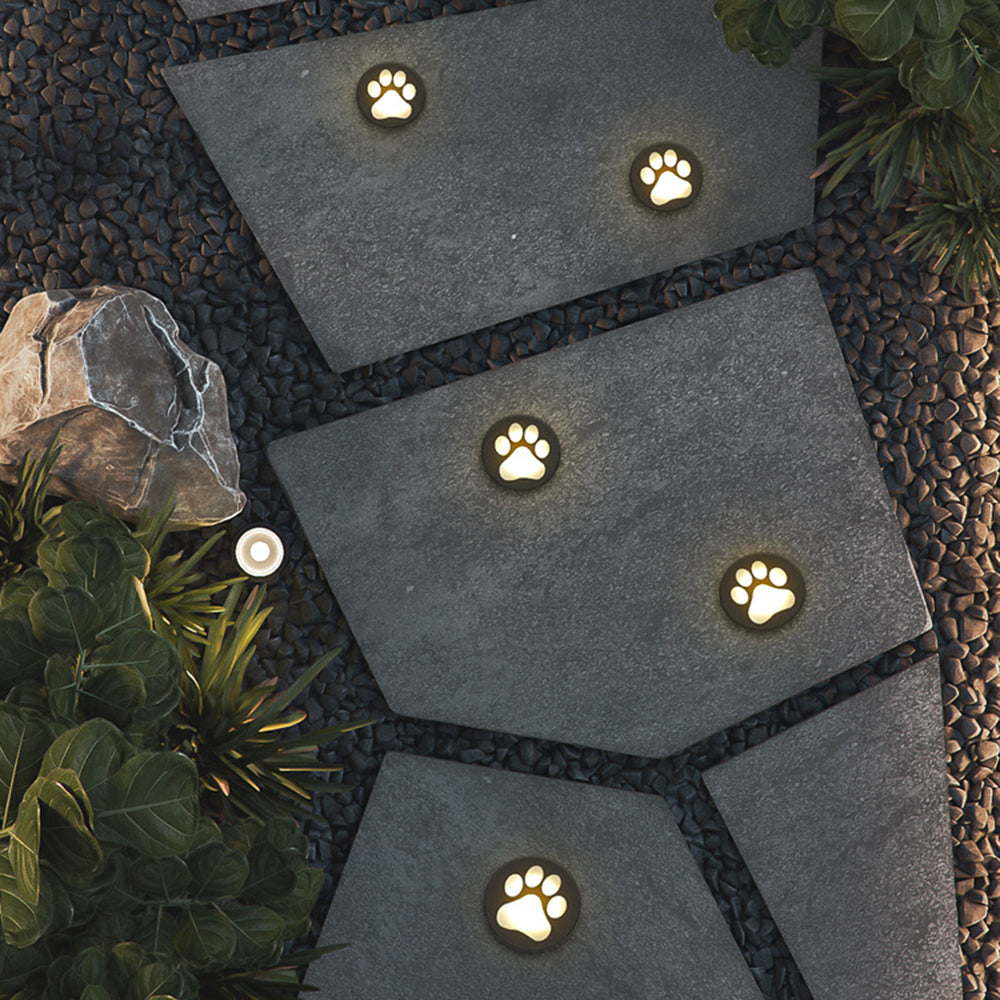Ray Modern Cat Paw Metal/ Outdoor In Ground Light