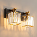Kristy Vintage LED Metal/Crystal Wall Lamp For Mirror, Gold