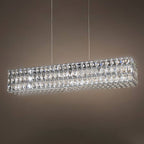 Kristy Rectangular Luxury Crystal Chandelier, 2 Colour