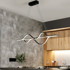 Arisha Modern Wave Pendant Light, 3 Colour