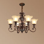 Arisha Retro Flower Pendant Light Metal Glass Living Room Bedroom