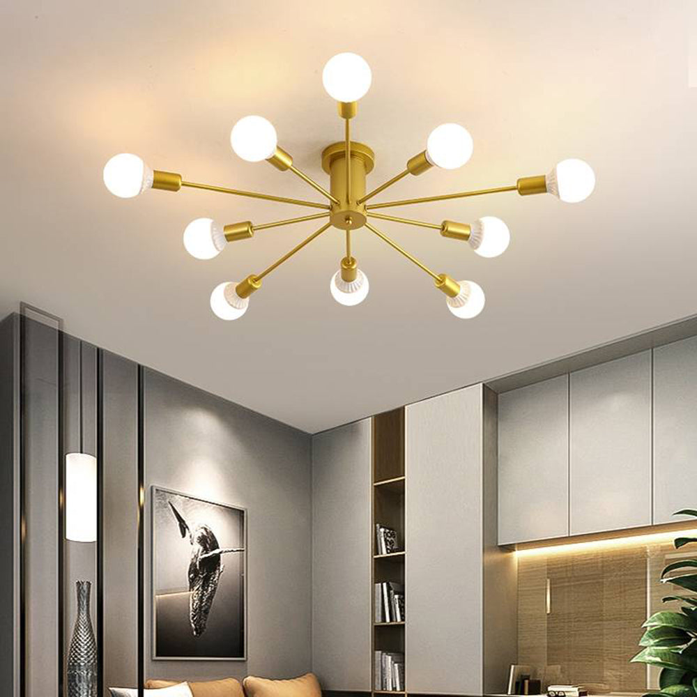 Silva Modern Simple Flush Mount Ceiling Light, 6/8/10 Heads