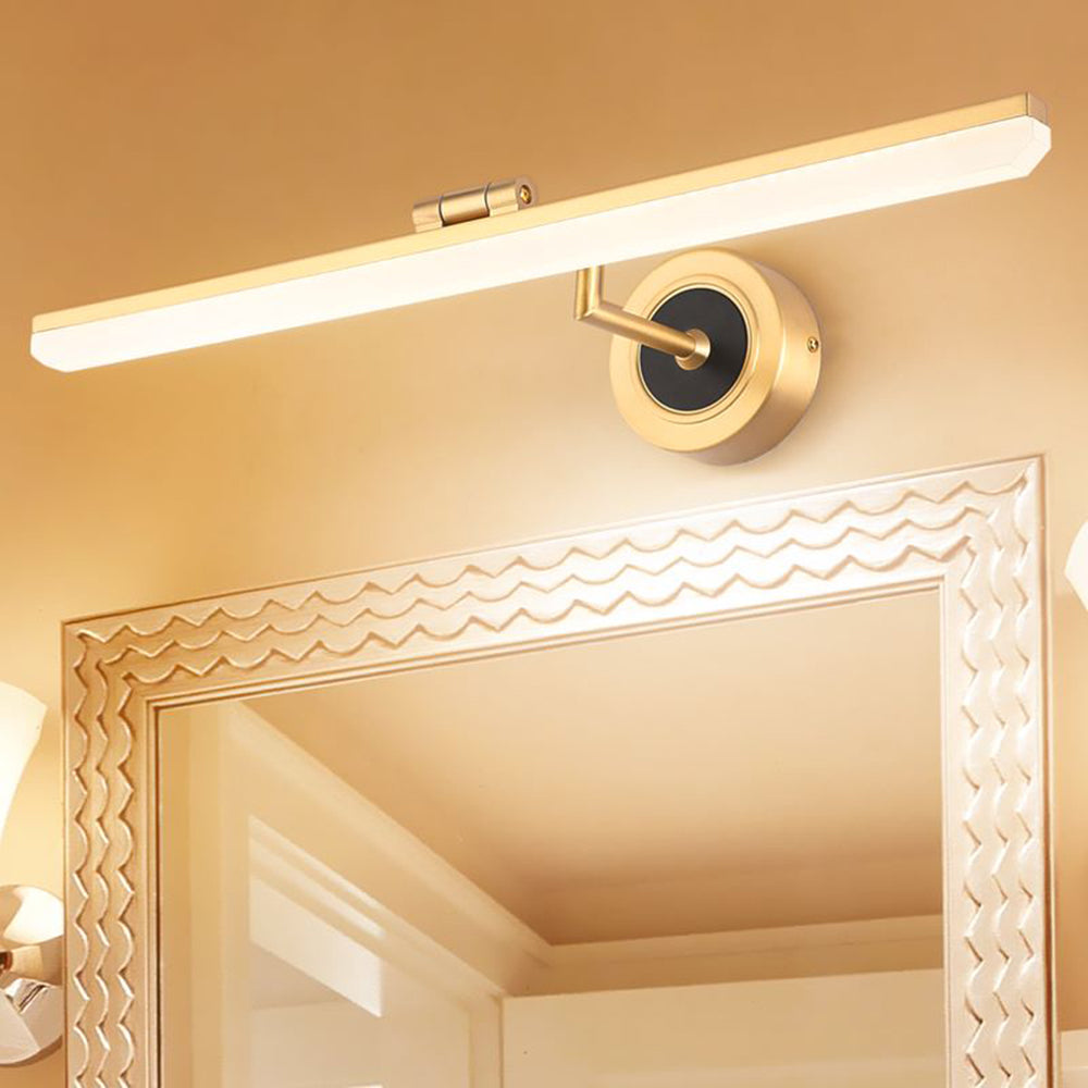 Arisha Vintage Linear Metal/ Wall Lamp, Black/Gold