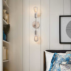 Silva Modern Minimalist Wall Lamp, Metal, Black/Silver/Gold, Bathroom