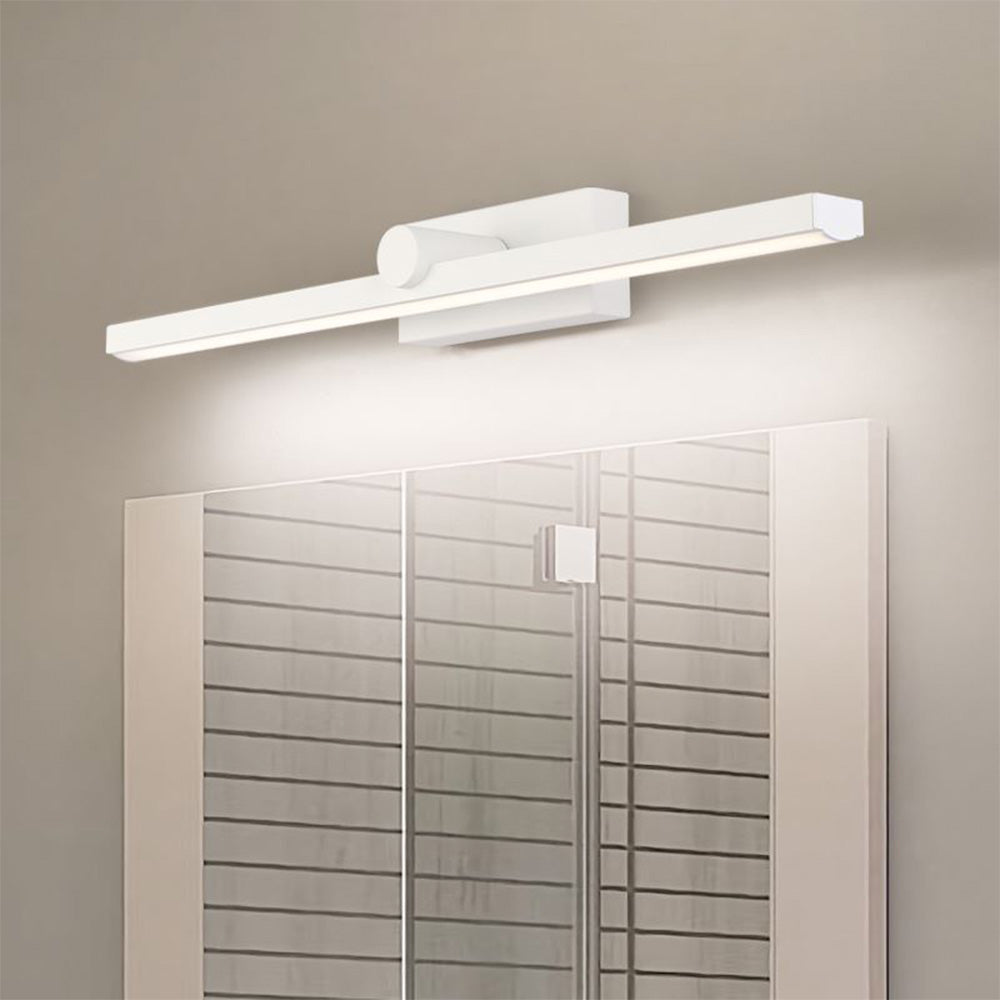Arisha Nordic LinearMetal Mirror Front Vanity Wall Lamp, White