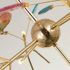 Arisha Flower Branch Semi-flush Mount Ceiling Light, 4 Colour