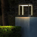 Ray Modern Rectangular Metal LED Outdoor Light Post
