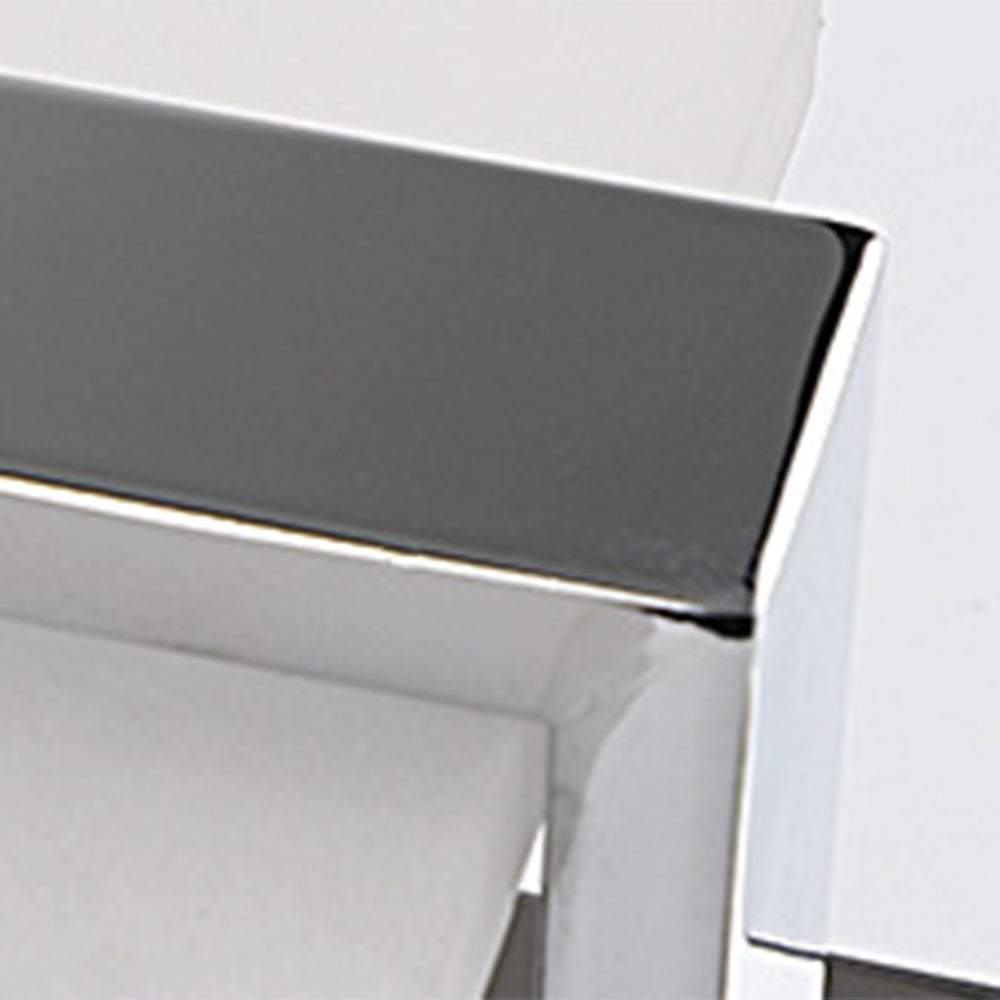 Arisha Modern Square Metal/ Wall Lamp, Silver, Bathroom