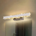 Kristy Modern Rectangular Metal/Crystal Mirror Front Wall Lamp, Gold