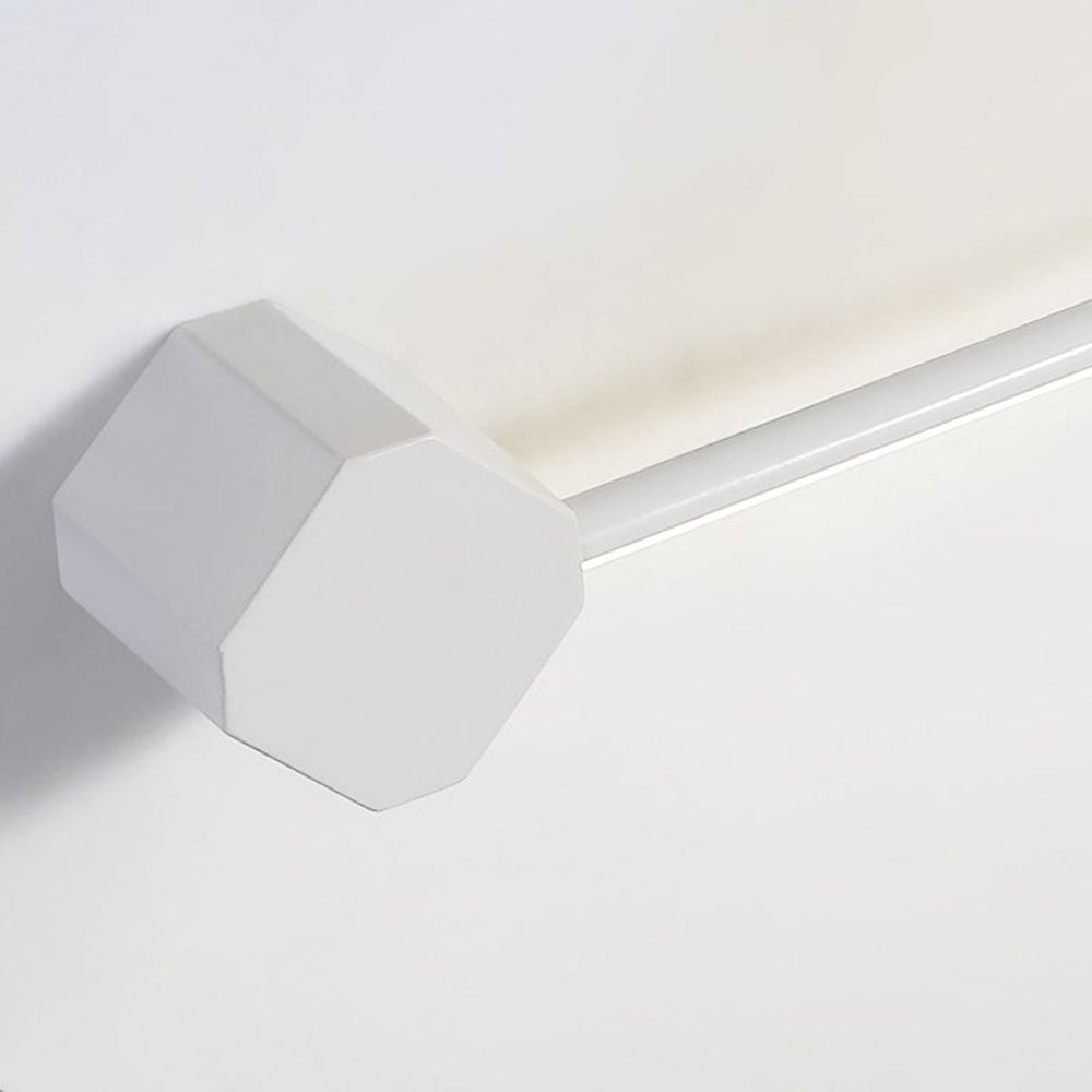 Arisha Minimalist Square Linear Metal/ Wall Lamp, Black/White