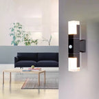 Ray Modern Rectangular Double- Head Metal Outdoor Wall Lamp