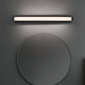 Arisha Minimalist Linear Cylindrical Metal/ Wall Lamp, Black, Bathroom