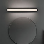 Arisha Minimalist Linear Cylindrical Metal/ Wall Lamp, Black, Bathroom