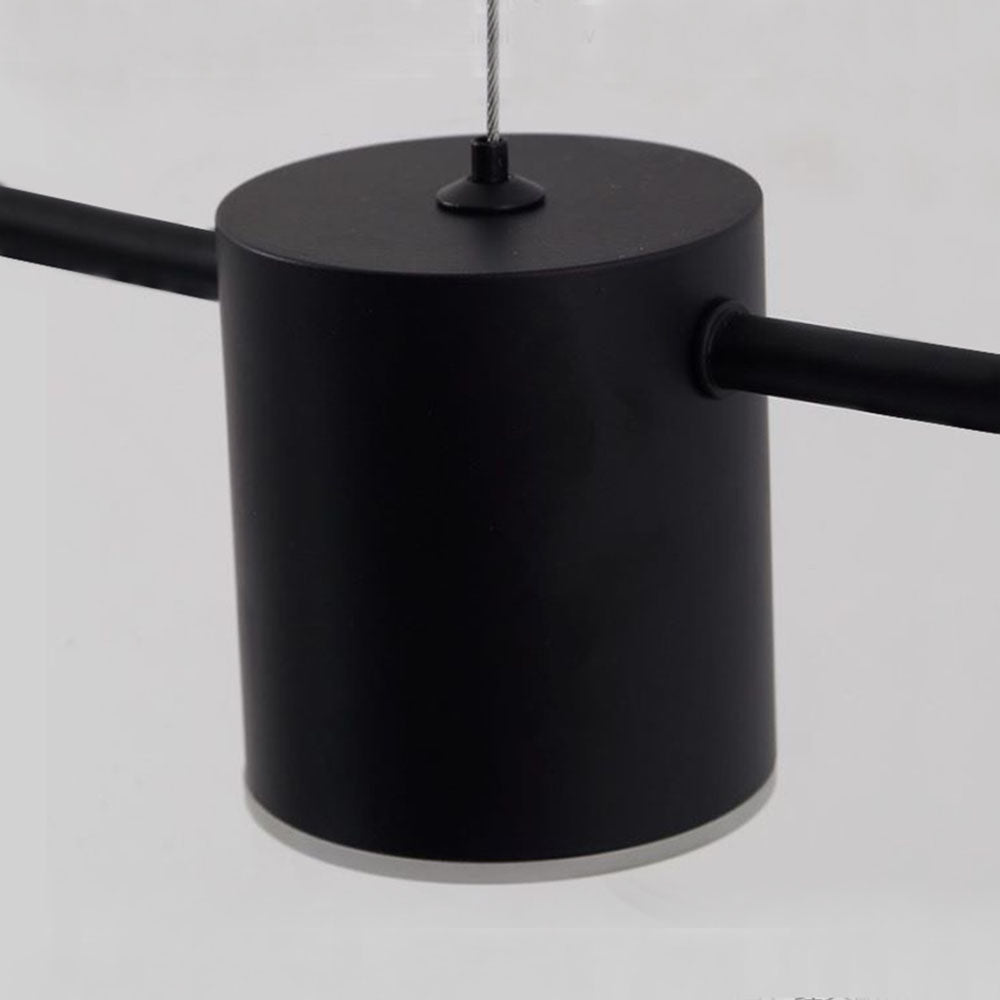 Arisha Minimalist Multi Metal Pendant Light, Black/Gold