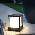 Ray Modern Rectangular Metal Outdoor Lamps, Black